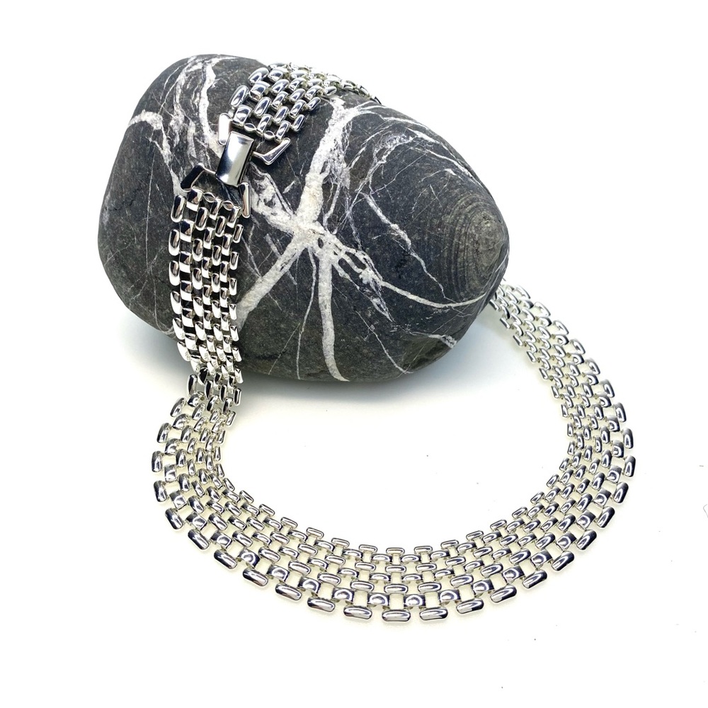 Vintage 60’s Napier Silver Tone Collar